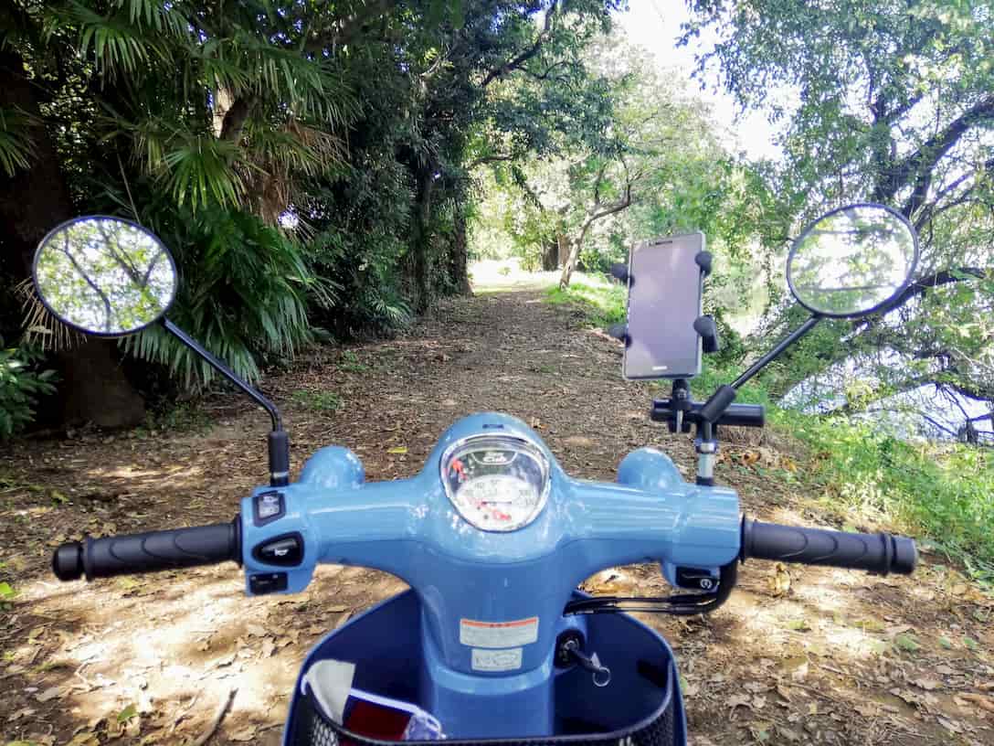 図解 スーパーカブ110 Ja44 にスマホホルダーの取り付け方 ミラーの外し方を紹介 ラムマウント Ja44 チェス犬趣味日記